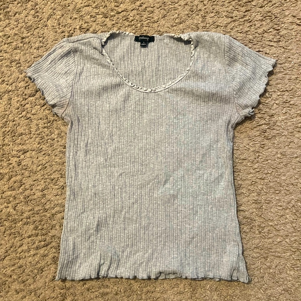 Ambiance Gray Crop Top